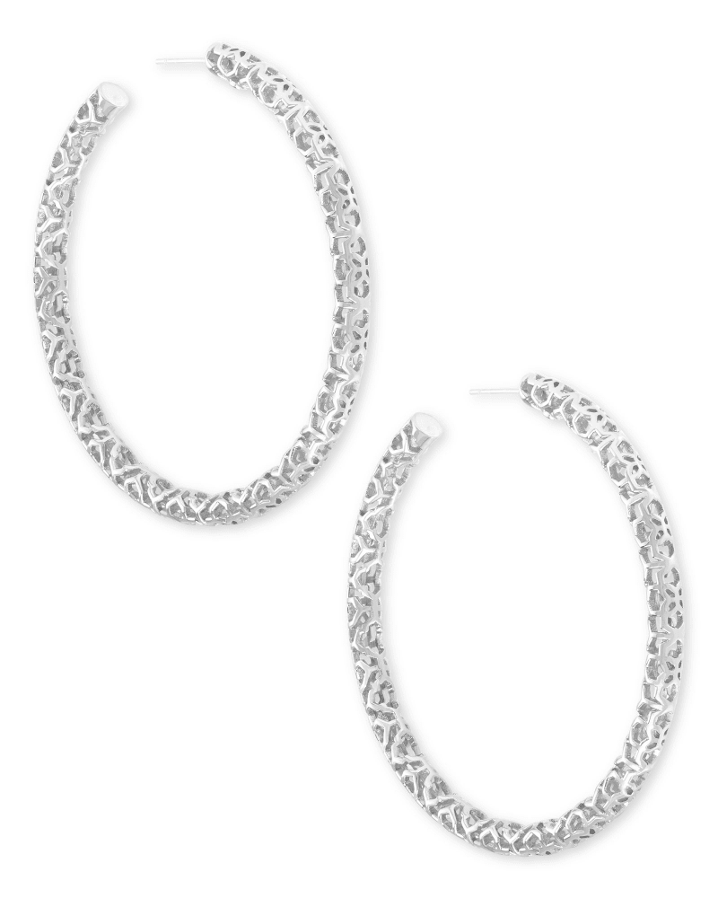 Maggie 2.5" Hoop Earrings