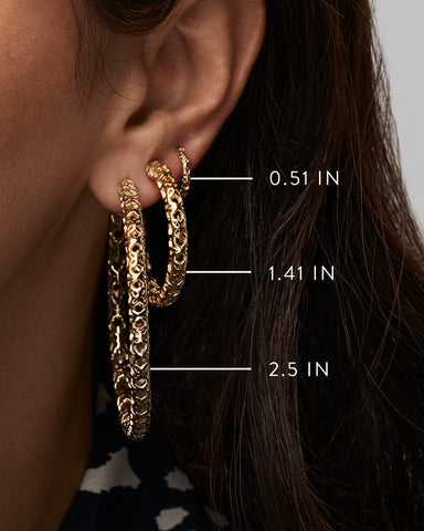 Maggie 1.5" Hoop Earrings