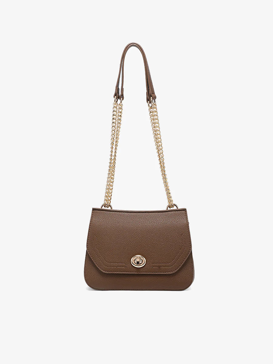 Lottie Twist Lock Crossbody Bag