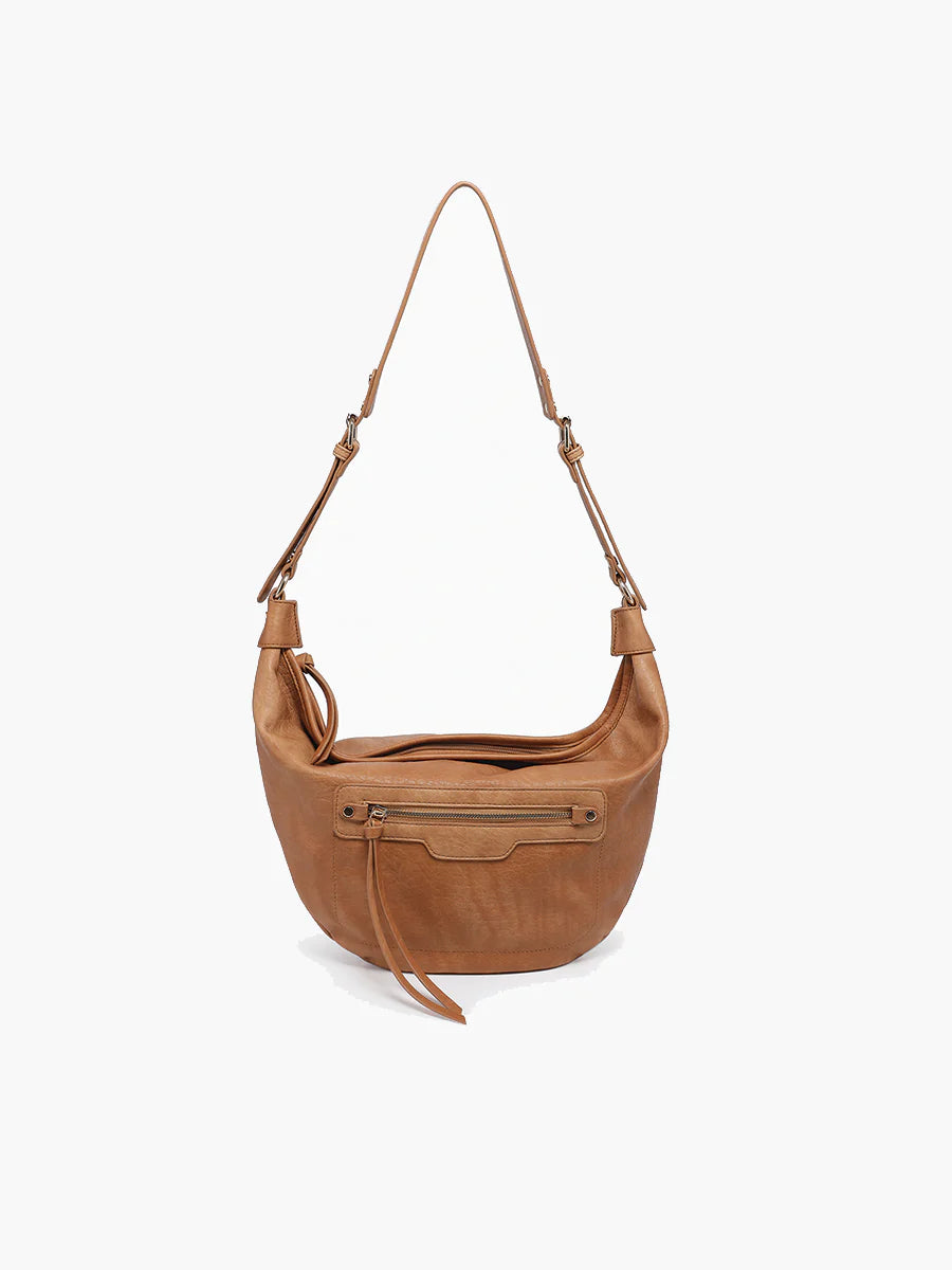 Leigh Distressed Hobo Bag