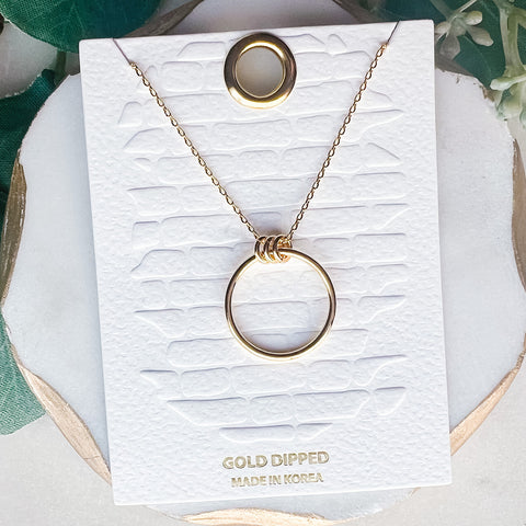 Gold-Dipped Dainty Necklace