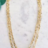 Layered Chain Link Necklace
