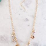 Charm Necklace with Ceramic Heart