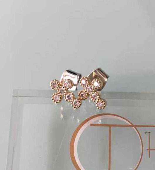 Antique Hand Set Cross Studs