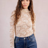 Lace Long Sleeve Layering Top
