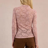 Lace Long Sleeve Layering Top