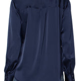 Long Sleeve Button Front Woven Shirt