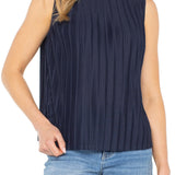 Sleeveless Crew Neck Knit Top