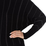 L/S Crew Dolman Sweater W/ Stripe