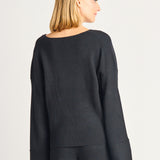 Wide Sleeve Ribbed Sweater
