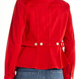Peplum Jacket with Tab Detail