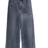 5 Pocket Ankle Length Wide Leg Jeans - The 308 Boutique