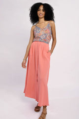 Abstract Print V Neck Tank