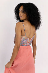 Abstract Print V Neck Tank