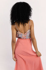 Abstract Print V Neck Tank