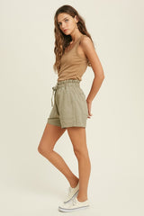 V-Neck Ribbed Sleeveless Tank