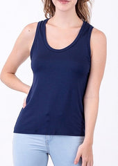 Modal Solid Sleeveless Tank