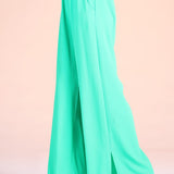 Side Slit Wide Leg Pants