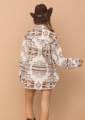 Jacquard Aztec Western Shacket