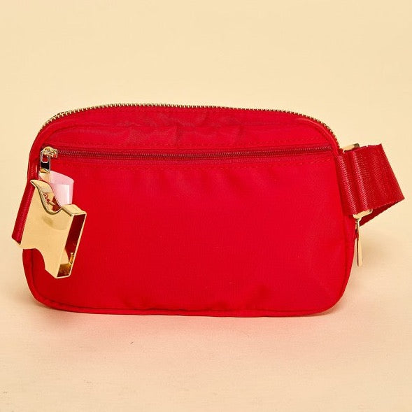 Solid Colored Fanny Pack - Red