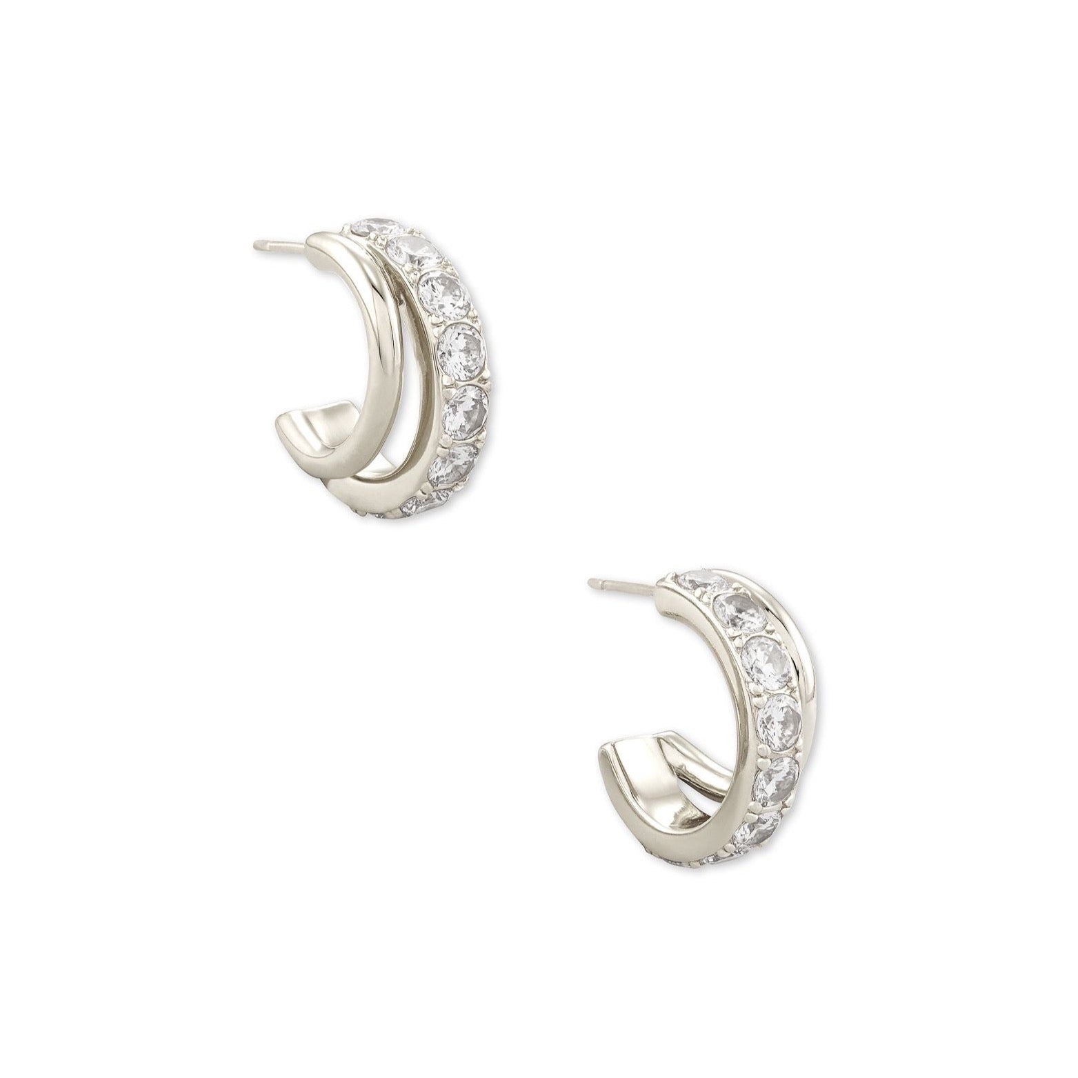 Livy Huggie Earrings - Rhod Metal