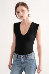 Double Layered Cap Sleeve Bodysuit