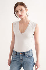 Double Layered Cap Sleeve Bodysuit