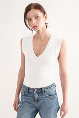 Double Layered Cap Sleeve Bodysuit
