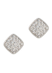 Square Micropave CZ Studs