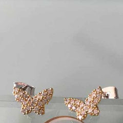 Papillion Stud Earrings - Gold