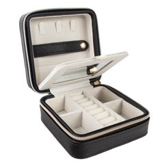 Leah Travel Jewelry Case - Black 3