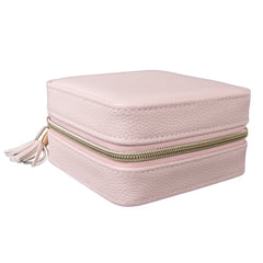 Leah Travel Jewelry Case - Pale Pink 3