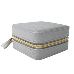 Leah Travel Jewelry Case - Light Grey 3