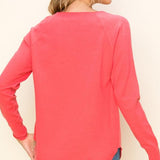 Basic Boat Neck High Low Sweater