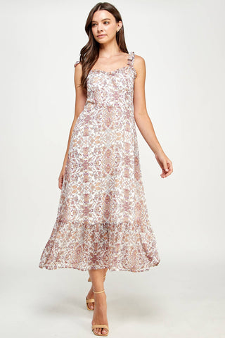 Floral Print Long Dress
