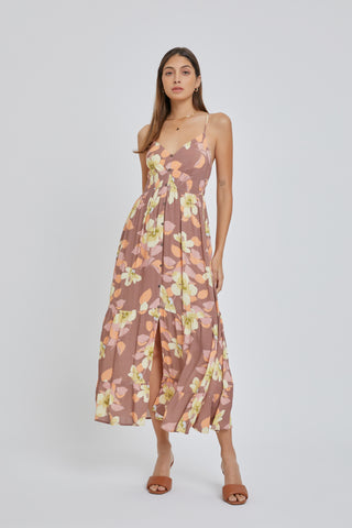 Floral Smocked Waist Dress