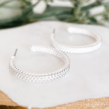 Textured Hoop Earrings