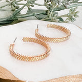 Textured Hoop Earrings