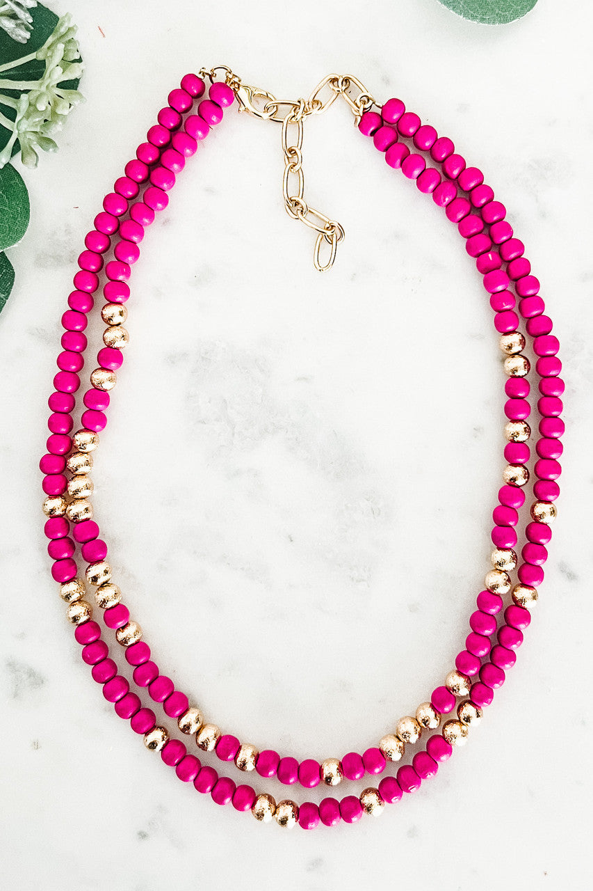 Two-Layer Beaded Necklace