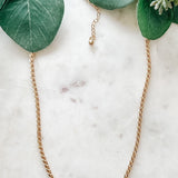 Twisted Brass Necklace