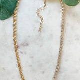Tennis Chain & Metal Necklace