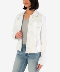 Julia Crop Jacket W/ Drop Shoulder