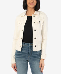 Julia Crop Jacket W/ Drop Shoulder