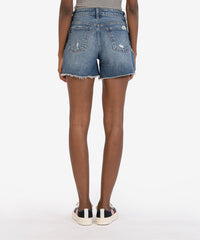 Jane High Rise Long Fray Hem Short - Companion