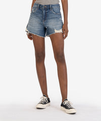 Jane High Rise Long Fray Hem Short - Companion