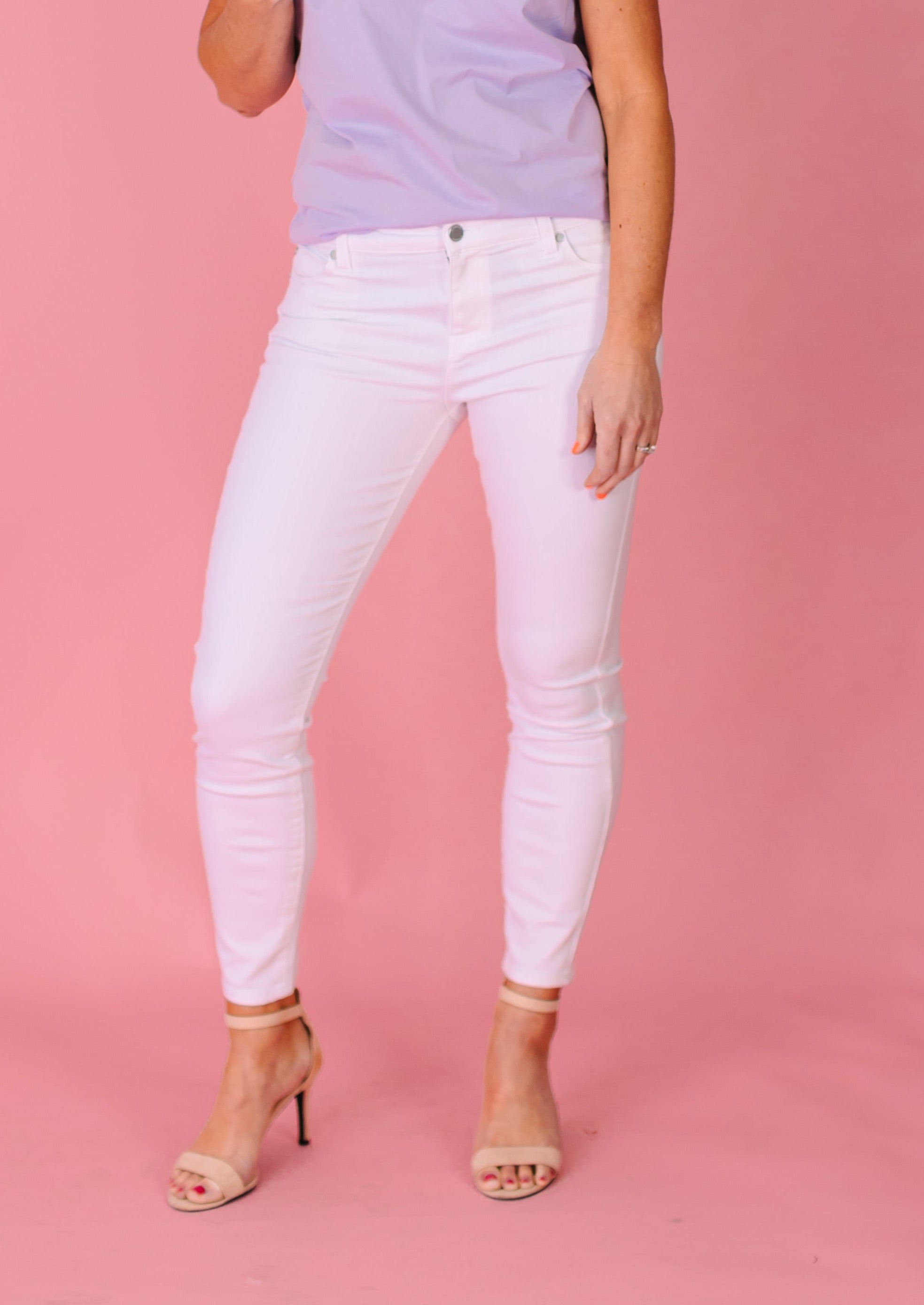 Abby Ankle Skinny 28" Ins - Bright White