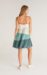 Amalfi Colorblock Mini Dress - Matcha