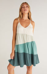 Amalfi Colorblock Mini Dress - Matcha