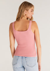 Audrey Rib Tank - Seashell Pink