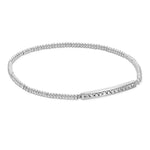 Addison Stretch Bracelet - Rhod Metal